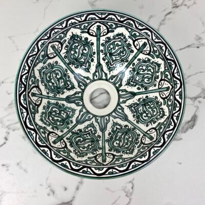 Alternative view of Moroccon Ceramic Basin – Elegant  Bathroom Vanity Sink - Handcrafted Sink